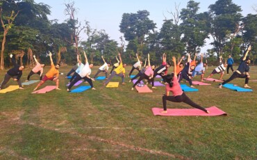 yoga meditation corporate event retreat in rishikesh